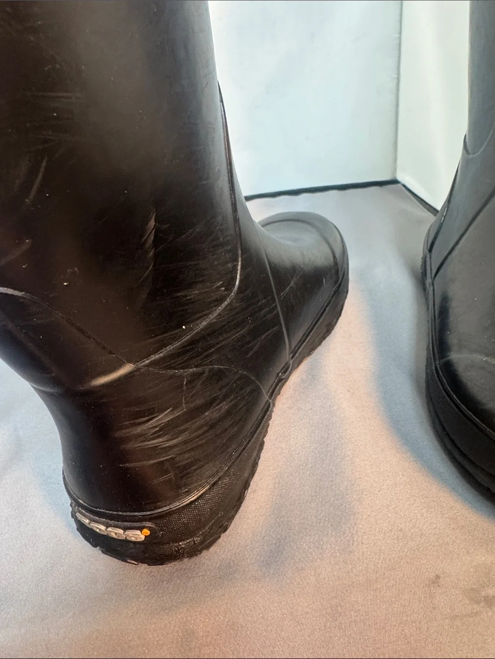 Bogs Kids Black Tall Waterproof Rain Boots‎ with Pull Handles youth size 5